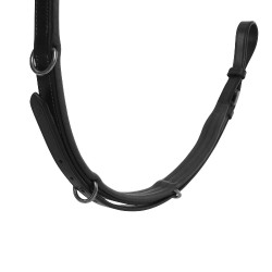 Pettorale con forchetta a "Y" in pelle Nero