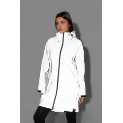 Impermeabile riflettente da donna Horze Stampa riflettente Grigio