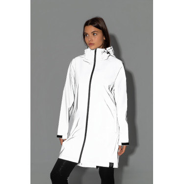 Impermeabile riflettente da donna Horze Stampa riflettente Grigio