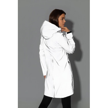 Impermeabile riflettente da donna Horze Stampa riflettente Grigio