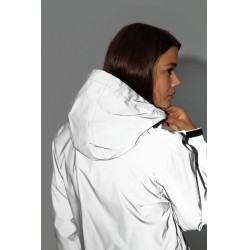 Impermeabile riflettente da donna Horze Stampa riflettente Grigio