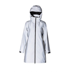 Impermeabile riflettente da donna Horze Stampa riflettente Grigio