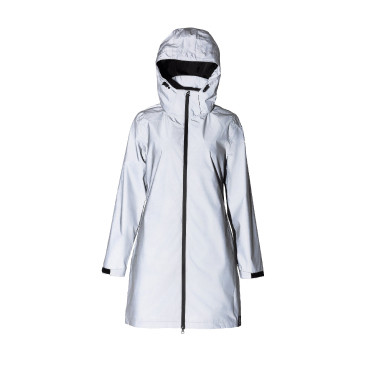 Impermeabile riflettente da donna Horze Stampa riflettente Grigio