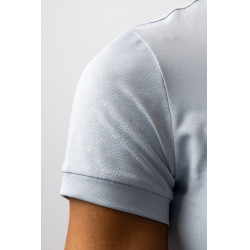 T-shirt da allenamento Horze Joie a maniche corte per bambini Grigio alba blu