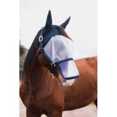 Cavezza con maschera anti-mosche Horze Paso Fino Apertura Blu marino