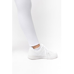 Pantaloni da equitazione Horze Mira bambino con fondo integrale Bianco brillante