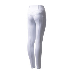 Pantaloni da equitazione Horze Mira bambino con fondo integrale Bianco brillante