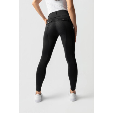 Leggings ibridi da donna Horze Anya fullgrip Nero