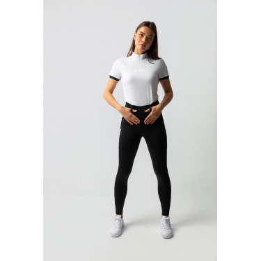 Leggings ibridi da donna Horze Anya fullgrip Nero