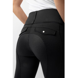 Leggings ibridi da donna Horze Anya fullgrip Nero