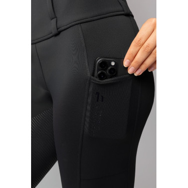 Leggings ibridi da donna Horze Anya fullgrip Nero