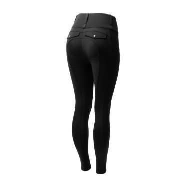 Leggings ibridi da donna Horze Anya fullgrip Nero