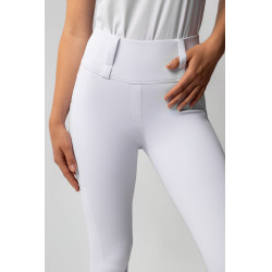Leggings ibridi da donna Horze Anya fullgrip Bianco brillante
