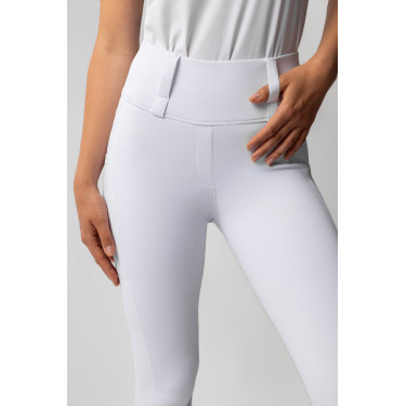 Leggings ibridi da donna Horze Anya fullgrip Bianco brillante
