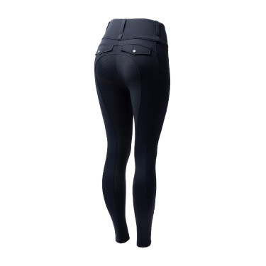 Leggings ibridi da donna Horze Anya fullgrip Blu marino scuro