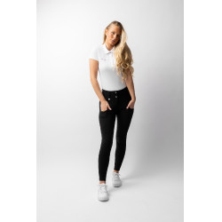 Pantaloni Horze Grand Prix Pro da donna con fondo integrale Nero