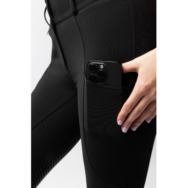 Pantaloni Horze Grand Prix Pro da donna con fondo integrale Nero