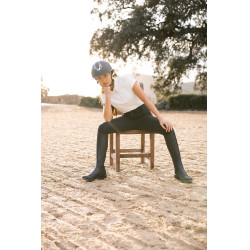 Pantaloni Horze Grand Prix Pro da donna con fondo integrale Nero