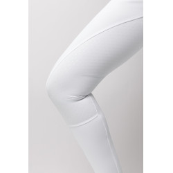 Pantaloni da equitazione Horze Leonie donna con fondo integrale Bianco brillante