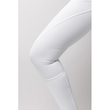 Pantaloni da equitazione Horze Leonie donna con fondo integrale Bianco brillante