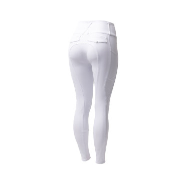 Pantaloni da equitazione Horze Leonie donna con fondo integrale Bianco brillante