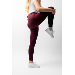 Pantaloni da equitazione da donna Horze Evelyn con grip integrale Port Royale Bordeaux Pantaloni da equitazione da donna Horze Evelyn con grip integrale Port Royale Bordeaux