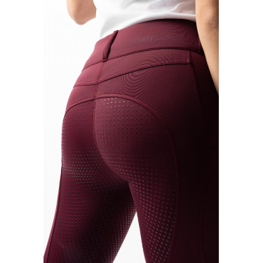 Pantaloni da equitazione da donna Horze Evelyn con grip integrale Port Royale Bordeaux Pantaloni da equitazione da donna Horze Evelyn con grip integrale Port Royale Bordeaux