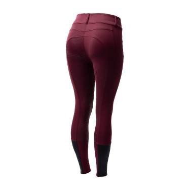 Pantaloni da equitazione da donna Horze Evelyn con grip integrale Port Royale Bordeaux Pantaloni da equitazione da donna Horze Evelyn con grip integrale Port Royale Bordeaux