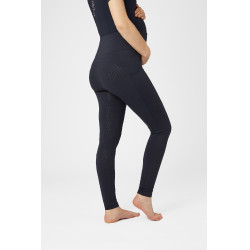 Leggings da maternità Horze Ginny con grip a fondo intero e tasche per telefono Blu navy Leggings da maternità Horze Ginny con grip a fondo intero e tasche per telefono Blu navy