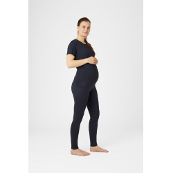 Leggings da maternità Horze Ginny con grip a fondo intero e tasche per telefono Blu navy Leggings da maternità Horze Ginny con grip a fondo intero e tasche per telefono Blu navy