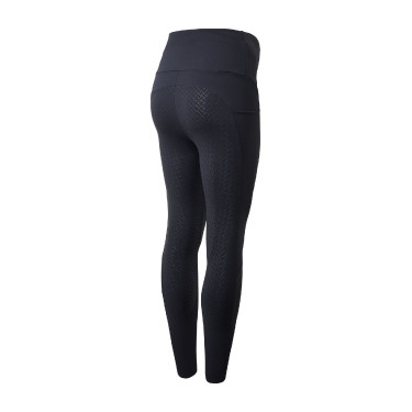 Leggings da maternità Horze Ginny con grip a fondo intero e tasche per telefono Blu navy Leggings da maternità Horze Ginny con grip a fondo intero e tasche per telefono Blu navy