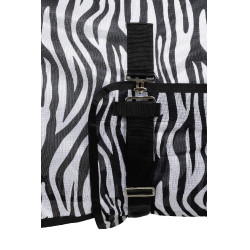 Coperta antimosche Horze Defender con patta addominale Zebra Motivi