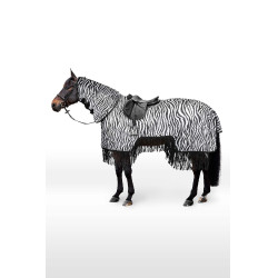 Coperta anti-mosche Horze Defender con frange Zebra Motivi