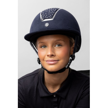 Casco da equitazione Solara II Horze Marino / bianco Blu Casco da equitazione Solara II Horze Marino / bianco Blu