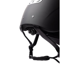 Casco da equitazione con ornamento in cristallo Horze Arix II Nero / argento