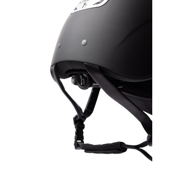 Casco da equitazione con ornamento in cristallo Horze Arix II Nero / argento