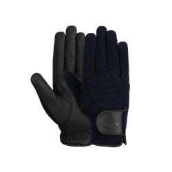 Guanti da equitazione da donna Horze Mayla Winter Blu marino scuro