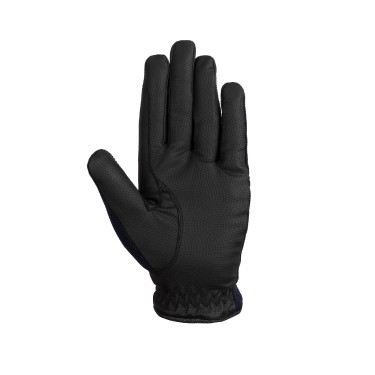 Guanti da equitazione da donna Horze Mayla Winter Blu marino scuro