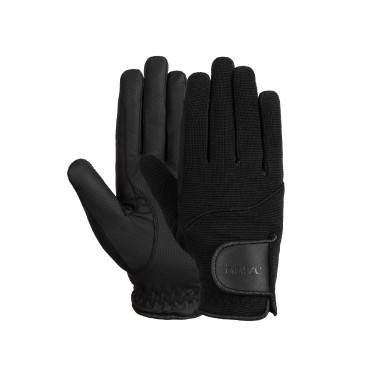 Guanti da equitazione da donna Horze Mayla Winter Nero