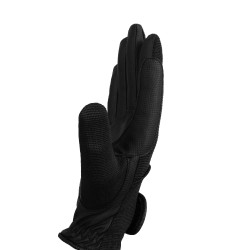 Guanti da equitazione da donna Horze Mayla Winter Nero