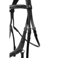 Briglia Monterrey capezzina messicana Horze Nero