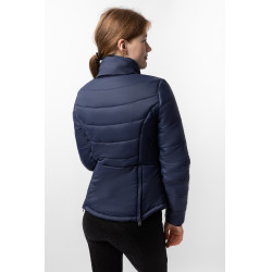 Giacca da equitazione trapuntata da donna Horze Astrid Blu polare Blu marino