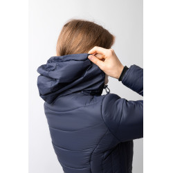 Giacca da equitazione trapuntata da donna Horze Astrid Blu polare Blu marino
