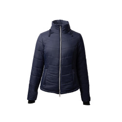 Giacca da equitazione trapuntata da donna Horze Astrid Blu polare Blu marino