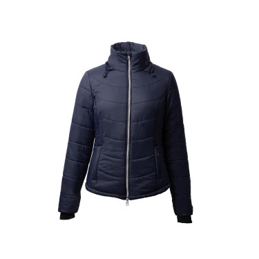 Giacca da equitazione trapuntata da donna Horze Astrid Blu polare Blu marino
