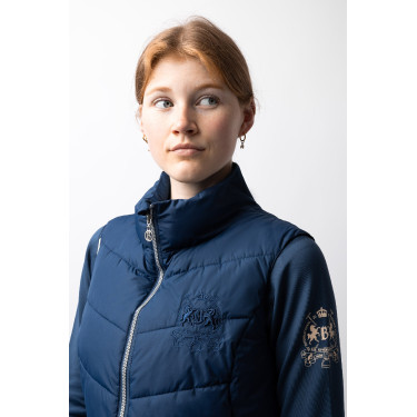 Gilet da equitazione trapuntato B Vertigo Cordelia Titano marino Blu marino