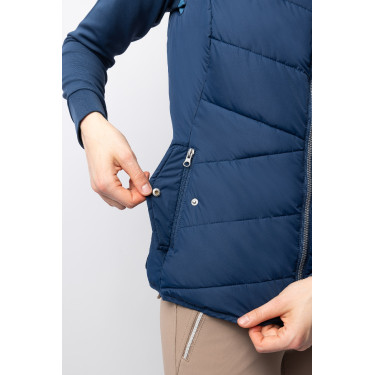 Gilet da equitazione trapuntato B Vertigo Cordelia Titano marino Blu marino