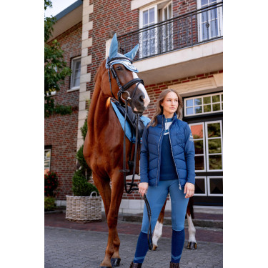Gilet da equitazione trapuntato B Vertigo Cordelia Titano marino Blu marino