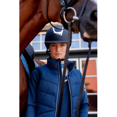Gilet da equitazione trapuntato B Vertigo Cordelia Titano marino Blu marino