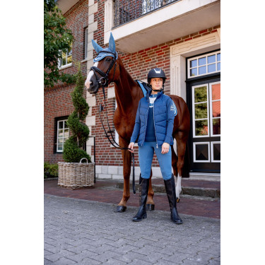 Gilet da equitazione trapuntato B Vertigo Cordelia Titano marino Blu marino